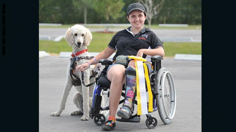 "سيدني" بطلة فروسية من ذوي الاحتياجات الخاصة