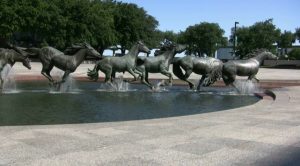 بالصور.. تماثيل منحوتة من البرونز لـ 9 خيول برية في تكساس