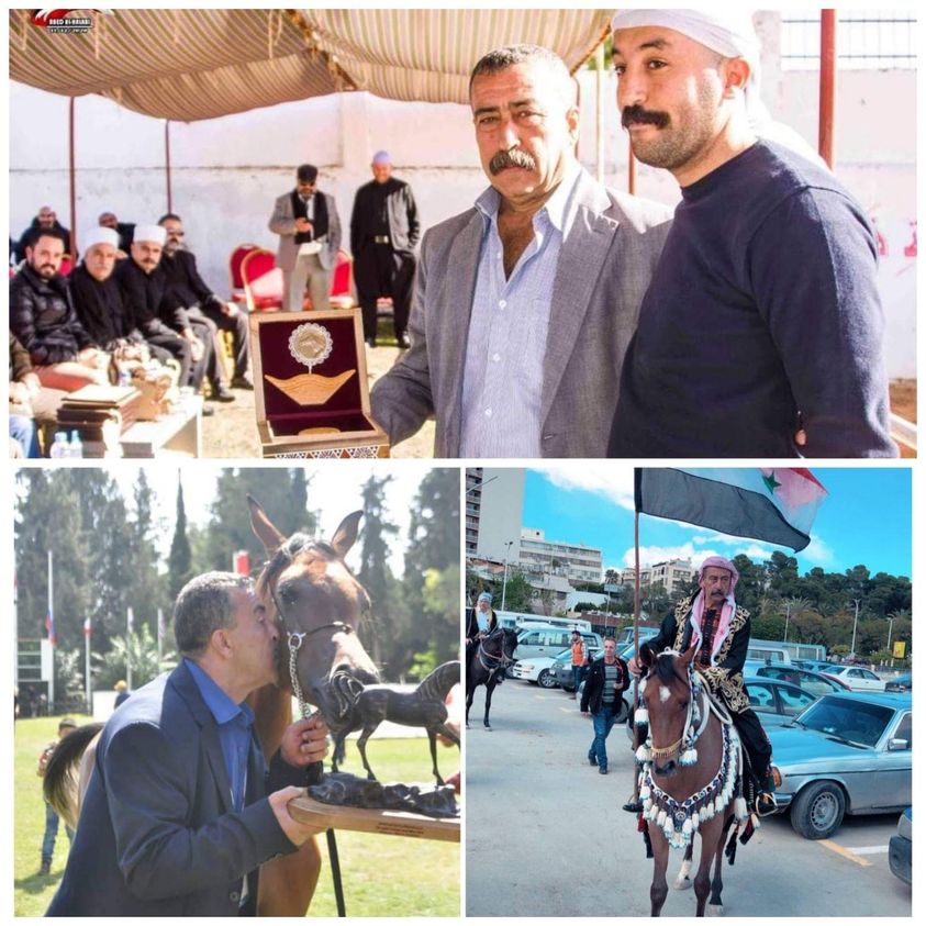 تكريم السوري "نصار كحول" لحمايته الخيول العربية من التهريب
