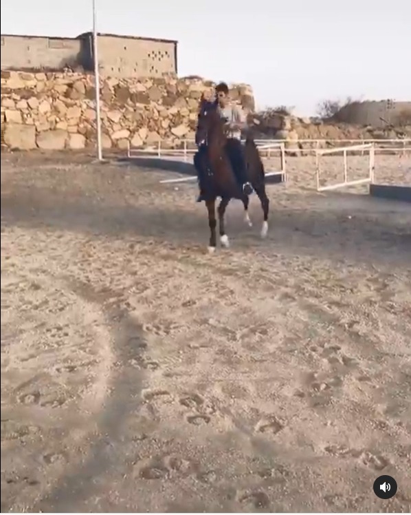 فيديو لشاب يرقص فوق حصانه على أنغام الموسيقى يشعل إنستجرام