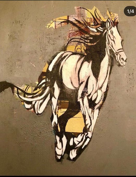 بالصور.. فنان تشكيلي سعودي يطلق مجموعة متميزة من اللوحات الفنية عن الخيول