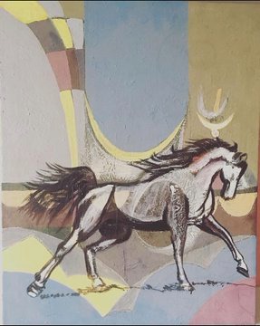 بالصور.. فنان تشكيلي سعودي يطلق مجموعة متميزة من اللوحات الفنية عن الخيول