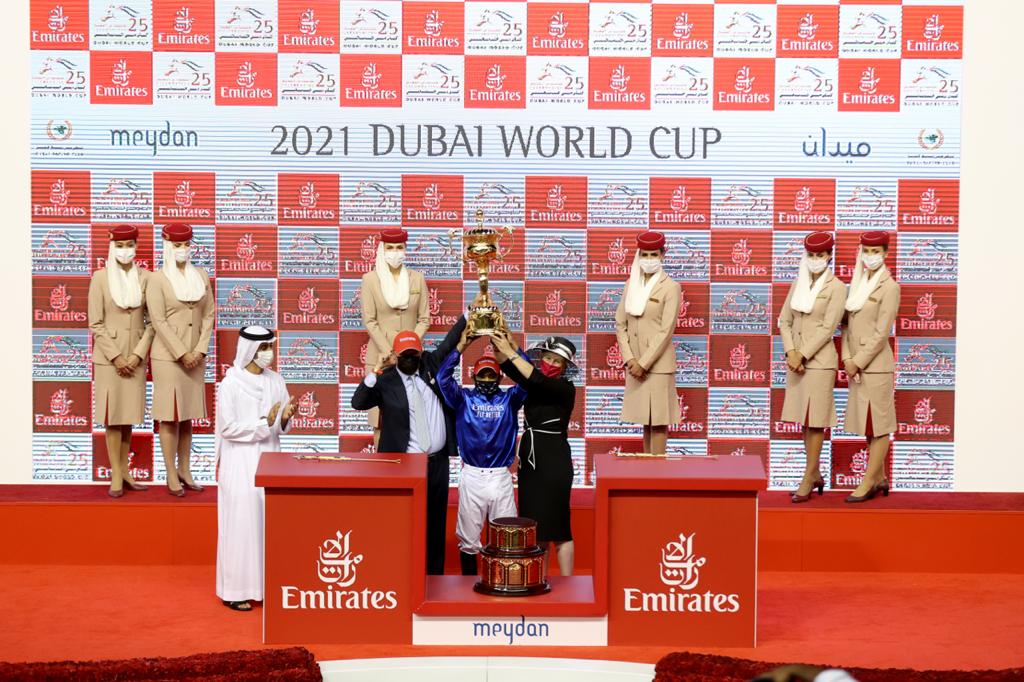 شاهد.. الحزن والفرح في كأس دبي العالمي الأغلى لسباق الخيل