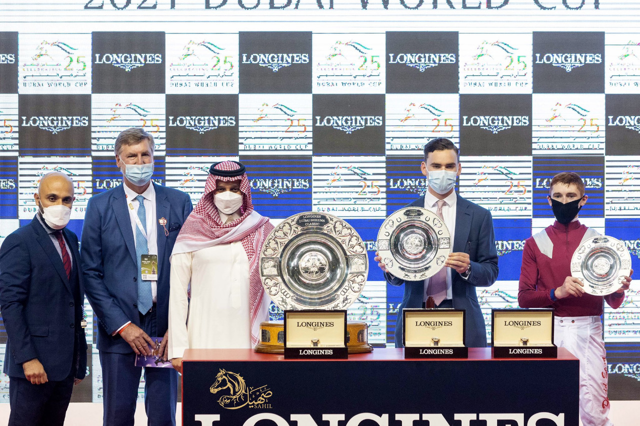 لقب جديد في 2021.. الحصان مشرف بطل الشوط الثامن في كأس دبي العالمي بقيادة الفارس ديفيد إيجن